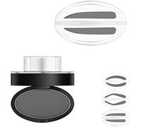 Fresheight Deluxe Stamp Set,Eyebrow Seal Stamp Powder,Waterproof Eyebrow Stamp Set,Natural Eye Makeup,Waterproof & Sweat-Proof,Non-Smudgeable,Beginner-Friendly Brow Defining Tool (Grey, B)
