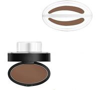 Fresheight Deluxe Stamp Set,Eyebrow Seal Stamp Powder,Waterproof Eyebrow Stamp Set,Natural Eye Makeup,Waterproof & Sweat-Proof,Non-Smudgeable,Beginner-Friendly Brow Defining Tool (Light Brown, A)