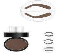 Fresheight Deluxe Stamp Set,Eyebrow Seal Stamp Powder,Waterproof Eyebrow Stamp Set,Natural Eye Makeup,Waterproof & Sweat-Proof,Non-Smudgeable,Beginner-Friendly Brow Defining Tool (Brown, C)