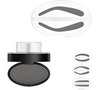 Fresheight Deluxe Stamp Set,Eyebrow Seal Stamp Powder,Waterproof Eyebrow Stamp Set,Natural Eye Makeup,Waterproof & Sweat-Proof,Non-Smudgeable,Beginner-Friendly Brow Defining Tool (Grey, C)