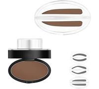 Fresheight Deluxe Stamp Set,Eyebrow Seal Stamp Powder,Waterproof Eyebrow Stamp Set,Natural Eye Makeup,Waterproof & Sweat-Proof,Non-Smudgeable,Beginner-Friendly Brow Defining Tool (Light Brown, B)