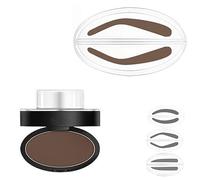 Fresheight - Ensemble de tampons à sourcils imperméables, résistants à la transpiration, non salissants, pour les débutants (marron-C)