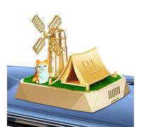 Freshener solaire pour voiture - Diffuseur de tableau de bord rotatif | | Solar-Powered Rotating Design, Includes Fragrance Tablet, Cute Dashboard Decoration, Fresh Interior Aroma, for Car Truck SUV