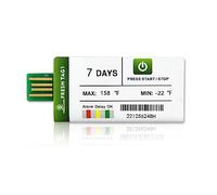 Freshliance Enregistreur de Température USB avec 30000 lectures, Enregistreur de Température à usage unique avec le rapport PDF/CSV, Couverture de haute précision 7 jours 1 paquet, Fresh Tag 1