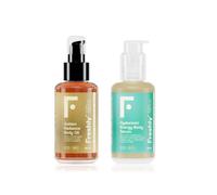 Freshly Cosmetics Huile corporelle pour une peau sublimée et un sérum pour les jambes lourdes Smooth Body Pack, 100ml x2