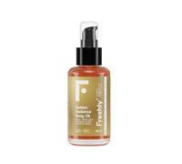 Freshly - Huile Corporelle Naturelle Golden Radiance - Hydratante et Raffermissante - Avec 12 Huiles Végétales - Idéale pour les Vergetures et Cicatrices - Adaptée à la Grossesse - 100 ml