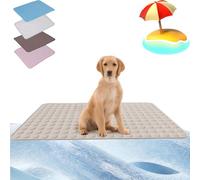 Freshpad Pour Chien, DreamChill Cooling Dog Mat, Fresh Pad Chien, Tapis Fraicheur Chien Chat, Refroidissement Instantané Et Résistance Aux Morsures, Portable (Grey,M)