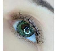 FreshTone Lentilles De Contact De Couleur Jade Green 3 Ton Kit De Rangement Boitier Pince et applicateur Offert 12 Mois sans correction