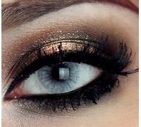 FreshTone Lentilles De Contact De Couleur Pony Gray 1 Tons Kit De Rangement Couleur Aléatoire Boitier Pince et applicateur Offert 12 Mois sans correction