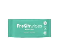 FreshWipes Lot de 12 lingettes antibactériennes pour adultes Parfum frais de l'océan Grandes lingettes humides biodégradables Testé dermatologiquement Convient aux personnes âgées ou handicapées