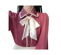 FRESQA 2023 Femmes Mignon Noeud Papillon Ruban Hauts Preppy Style Vintage Japon corée Design Bouton élégant Chemises Formelles Blouses