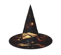 FRESQA Book Room Chapeau de sorcière chic d'Halloween pour femme - Meilleur choix pour le meilleur costume d'Halloween