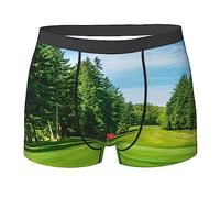 Fresqa Boxer de golf pour homme, doux, évacuant l'humidité, respirant, flexible et confortable, Gazon de golf, L