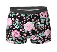 FRESQA Boxer de qualité supérieure en forme d'écureuil pour homme - Confort et durabilité exceptionnels, Motif léopard rose, XXL