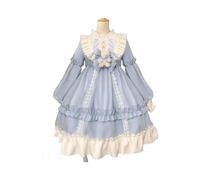 FRESQA Ensemble complet de jupe Lolita de printemps, tenue de princesse douce pour étudiante japonaise, tenue quotidienne de princesse, fête d'halloween Cosplay, Costume de spectacle animé