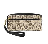 FRESQA Mini trousse de maquillage portable avec imprimé de fleurs colorées, polyvalente et compacte, parfaite pour vos essentiels, Chapeau de sorcière, One Size