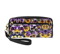 FRESQA Mini trousse de maquillage portable avec imprimé éléphant aztèque, polyvalente et compacte, parfaite pour vos essentiels, Imprimé Pensée Perfection, One Size