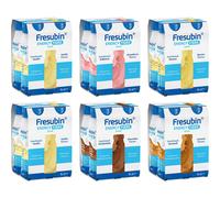 Fresubin Energy Fibre - Boisson nutritive, carton assorti | Alimentation pour astronautes et alimentation de reconstitution avec vitamines Nourriture Liquide 24x200 ml