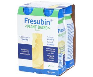Fresubin Plant-Based Vanille - Boisson hyperprotéinée végétale avec fibres Fluide 4x200 ml