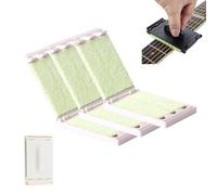 Fret Floss, Fret Floss Guitar String Cleaner, Portable Guitar Fingerboard Cleaning Tool, for Violin/Bass/Ukulele/Electric Guitars and Other Musical Instrument (3PC,White)