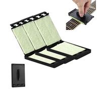 Fret Floss, Fret Floss Guitar String Cleaner, Portable Guitar Fingerboard Cleaning Tool, for Violin/Bass/Ukulele/Electric Guitars and Other Musical Instrument (3PC,Black)