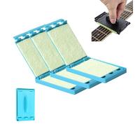 Fret Floss, Fret Floss Guitar String Cleaner, Portable Guitar Fingerboard Cleaning Tool, for Violin/Bass/Ukulele/Electric Guitars and Other Musical Instrument (3PC,Blue)