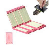 Fret Floss, Fret Floss Guitar String Cleaner, Portable Guitar Fingerboard Cleaning Tool, for Violin/Bass/Ukulele/Electric Guitars and Other Musical Instrument (3PC,Pink)