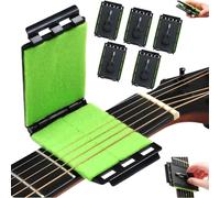 Fret Floss Guitar String Cleaner, 2/3/5Pcs Guitar String Cleaner Scrubber, Portable Guitars Fingerboard Cleaning Cloth Kit, for Bass Violin Ukulele Use Scrubber (5PC)