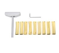 Fret Press Caul Tool Set | 9 Radius Inserts for Electric Guitar & Bass Repair | Expert Luthier Tool for Accurate Fretboard Leveling/Fret Installation