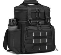 FRETHIND Sac Isotherme Repas 16L/25L - Glacière Soft Isotherme pour Pique-Nique, Plage, Camping, BBQ - Garde Manger & Boissons au Chaud ou Froid (Noir, 25L)