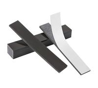 FRETONBA Aimant Puissant, 4mm Disque Magnétique Découpable, 8 Pièces Bande Magnetique Adhesive, Aimant Autocollant Fort Verso Adhésif