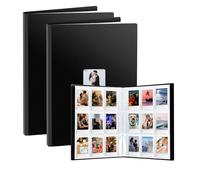 FRETONBA Album Photo pour Polaroid Film Adapté aux Photos 6×9 cm, 2 Pièces Album Photo Traditionnel pour Instax Mini Photograph avec 216 Pochette, Grand Livre Photos Slip in avec Fenêtre Frontale