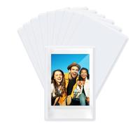 FRETONBA Cadres Photo Magnétiques Frigo pour Pellicule Polaroid Instax Mini, 10 Pièces 9,5 x 6,5 cm Cadre Photo Aimanté, Petit Cadre Magnetique pour Photos, Cartes Postales, Blanc