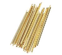 Frettes de guitare fil -19 pièces 2mm couleur dorée frettes en laiton fil fretwires réparation pièces de rechange pour guitares en bois folkloriques et classiques pièces de rechange