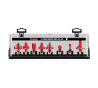 Freud 91-100 : lot de 13 embouts de fraisage, taille unique, revêtement Perma-Shield rouge