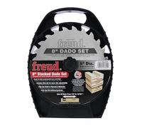 Freud : Ensemble Pro Dado 8" x 12T, Lames de Scie en Carbure de Titane, Compatible avec Contreplaqué Laminé, Mélamine et Bois, Dado Set de 20,3 cm