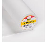 Freudenberg Entoilage à repasser en non-tissé H250 blanc/graphite | Original Freudenberg H 250 non tissé à repasser, couleur : blanc, nom du motif : (6,10 EUR/lfdm) 50 cm