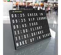 Freudenhaus - Panneau d’affichage avec lettres - façon gare ou aéroport - pour vos propres textes pour l’hôtellerie-restauration, les commerces et les fêtes