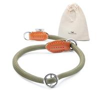 FREUDENTIER Collier anti-traction pour chien - Collier retriever - Collier pour chien - Arrêt de traction pour chiens de petite, moyenne et grande taille (vert forêt, taille L)