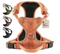 FREUDENTIER Harnais pour chien avec rembourrage en maille - Confort maximal, ajustement résistant aux bombes et sécurité maximale - Anneau avant anti-traction - Harnais de poitrine pour chiens de