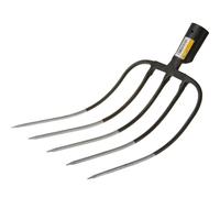 Freund Victoria 215-00 Fourche à fumier 5 dents sans manche 31x24cm, avec douille, gris-noir