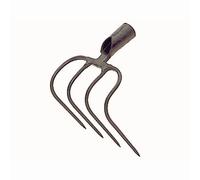 Freund Victoria 244-40 Bineuse à fumier 4 dents sans manche 21x20cm, avec douille, gris-noir