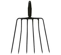 Freund Victoria Fourche à maïs, 6 dents, 36x34 cm sans manche, avec douille à ressort, courbée
