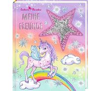 Monika Finsterb – Freundebuch: Einhorn-Paradies – Relié – Patch à paillettes réversibles