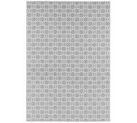 freundin Home Collection Karla - Tapis de salon - Tissu plat - Poils courts - Design moderne - Aspect élingue - Pour salle à manger, salon, chambre d'enfant, chambre à coucher - Gris crème, 160 x 230 cm