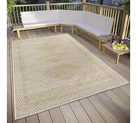 freundin Home Collection Sophie Tapis d'intérieur et d'extérieur Oriental - Vintage tissé Plat Classique, résistant aux intempéries, pour Salon, Couloir, Balcon, terrasse, Jardin - Crème Beige, 200 x