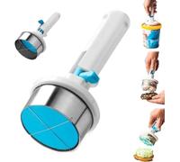 Freuqenci One-Hand Ice Cream Sandwich Scooper, Ice Cream Sandwich Maker Tool, Effortless & Fun Treats Maker, Dessert Shop, Ice-Cream Scoop for Creative Ice Cream Burger Making for Kitchen (1pcs)