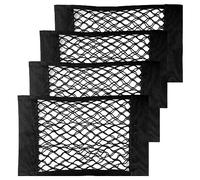 Frevoitna 4 Pcs Filet de Rangement de Coffre Voiture 40 X 25cm, Élastique pour Auto, Camping-Cars, Bateaux, Maison, Véhicules Utilitaires, Caravane