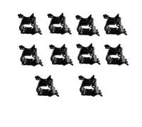 Frewurwer 10 Pinces de Fixation Noires Robustes pour Éclairage Scénique, Crochets de Suspension pour Guirlandes Lumineuses, Projecteurs et Projecteurs Par