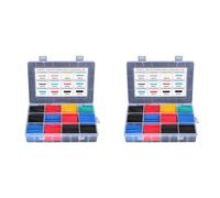 Frewurwer 1500 Pcs Tubes Thermorétractables Tubes Isolants Tubes Rétractables Assortiment Kit de Manchons de Câbles Électroniques